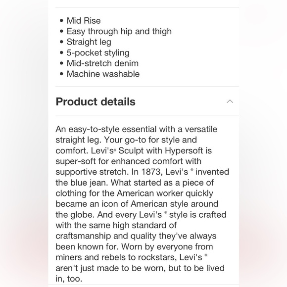 Levi's® Women's Plus Size Mid-Rise Classic
Straight Jeans - Lapis Dark Horse 20 - Picture 4 of 6